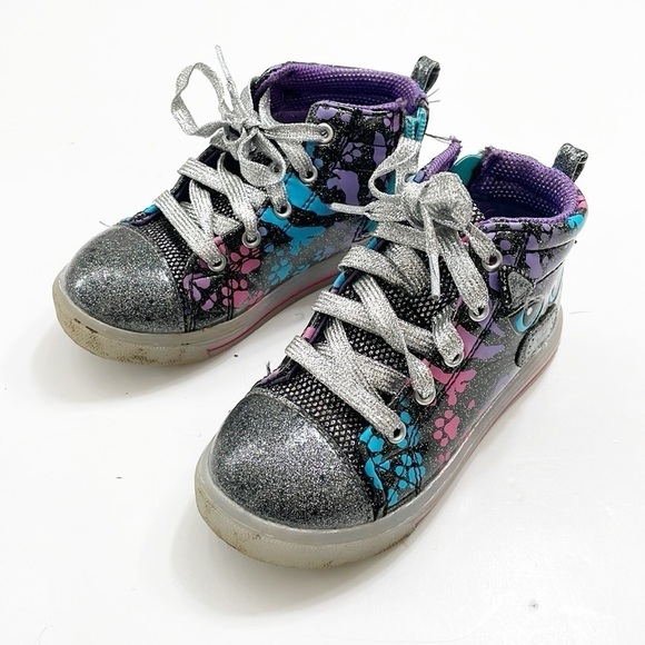 Athletic Works animal print toddler girls light up sneakers - Picture 3 of 8